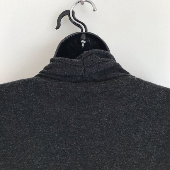 Le Ciel Ruffle Open Gray Cardigan Sweater Vest S - Picture 6 of 11